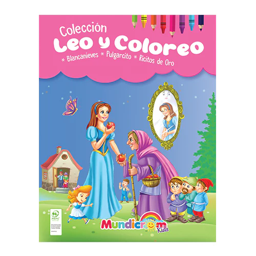Leo Y Coloreo, Cuentos Para Pintar 3 Libros – Mundicrom