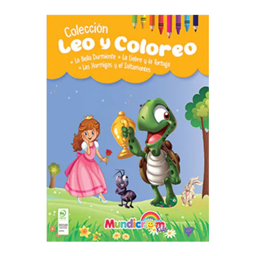 Leo Y Coloreo, Cuentos Para Pintar 2 Libros – Mundicrom