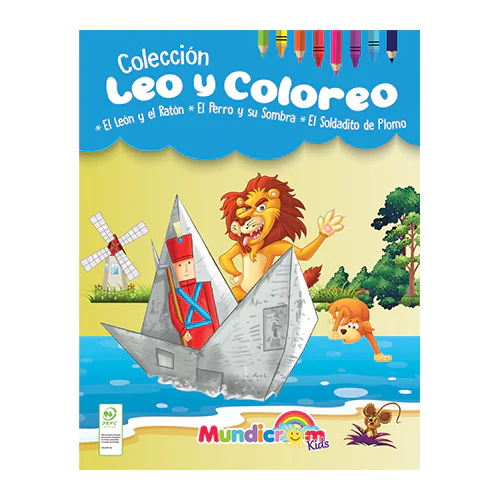 Leo Y Coloreo, Cuentos Para Pintar 3 Libros – Mundicrom