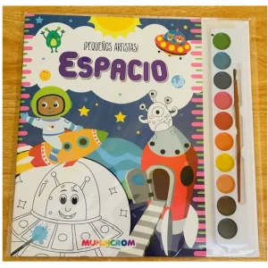 ¡Pequeños Artistas! - Espacio - Libro Pintar con acuarelas - Mundicrom