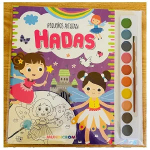¡Pequeños Artistas! - Hadas - Libro Pintar con acuarelas - Mundicrom