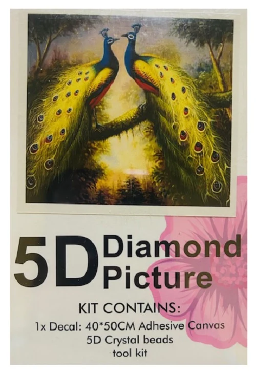 Kit Pintura Diamante 5d 40x50cm Con Herramientas